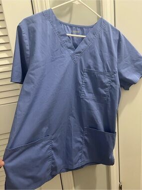 Scrubstar Light Blue V-Neck Medical Top